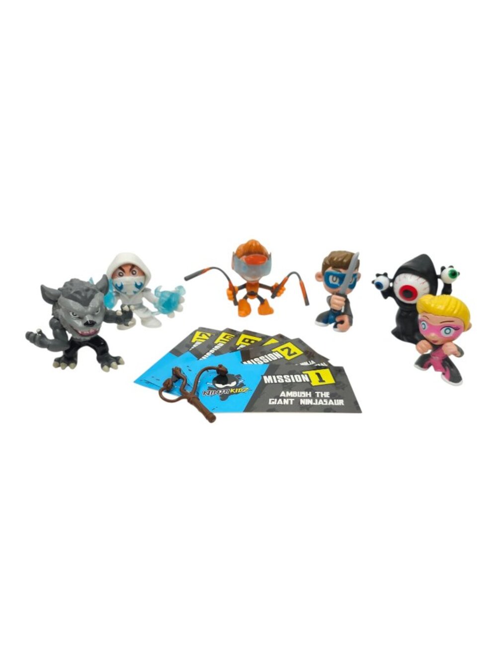 Ninja Kidz Mini Figures Characters Howl Eyeball Wizard Bryton Payton Paxton Lot